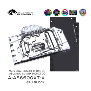 Bykski GPU Water Block for ASUS DUAL / ROG Strix RX 6600 XT O8G OC , Radiator Water Cooling Liquid Cooler, A-AS6600XT-X Bykski GPU Water Block for ASUS DUAL / ROG Strix RX 660 | FormulaMod