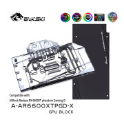 Bykski GPU Water Block for ASRock Radeon RX 6600XT phantom Gaming D ,GPU Radiator Water Cooling Liquid Cooler, A-AR6600X Bykski GPU Water Block for ASRock Radeon RX 6600XT phan | FormulaMod