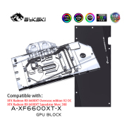 Bykski GPU Block For XFX Radeon RX 6600XT Speedster Merc 308 / V2 OC , Full Cover Liquid Cooler GPU Water Cooling, A-XF6 Bykski GPU Block For XFX Radeon RX 6600XT Speedster Mer | FormulaMod