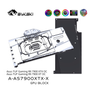 Bykski GPU Water Block For Asus TUF Gaming RX 7900 XTX OC / 7900 XT OC, Full Cover With Backplate PC Water Cooling Coole Bykski GPU Water Block For Asus TUF Gaming RX 7900 XTX | FormulaMod