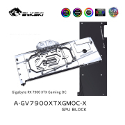 Bykski A-GV7900XTXGMOC-X Full-Cover GPU Water Block + Backplate for Gigabyte RX 7900 XTX / 7900 XT Gaming OC, G1/4, 5V A-RGB Bykski A-GV7900XTXGMOC-X Gigabyte 7900 XTX Block Bykski A-GV7900XTXGMOC-X,Gigabyte RX 7900 XTX Gaming OC water block,Gigabyte 7900 XT block,RX 7900 XTX full cover,7900 XTX GPU water cooling,G1/4 GPU block,5V A-RGB GPU block