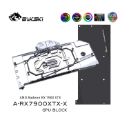 Bykski A-RX7900XTX-X Full Cover GPU Water Block with Backplate for AMD Radeon RX 7900 XTX Reference Bykski A-RX7900XTX-X AMD RX 7900 XTX Reference Block Bykski A-RX7900XTX-X,RX 7900 XTX water block,AMD reference RX 7900 XTX cooler,RX 7900 XTX full cover block,5V A-RGB GPU block,Bykski 7900 XTX