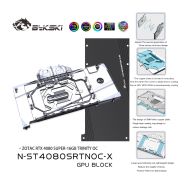 Bykski GPU Water Block For Zotac RTX 4080 Super Trinity 16G OC, Full Cover With Backplate PC Water Cooling Cooler, N-ST4080SRTNOC-X