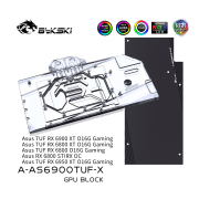 Bykski A-AS6900STRIX-X Full-Cover GPU Water Block for Asus ROG STRIX LC RX 6900 XT / 6800 XT Gaming, 5V A-RGB Bykski A-AS6900STRIX-X Asus ROG STRIX 6900 XT Block Bykski A-AS6900STRIX-X,Asus ROG STRIX LC RX 6900 XT water block,RX 6800 XT STRIX waterblock,full cover GPU block,5V A-RGB GPU block