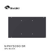 Bykski N-PNY5090-SR Durable Metal POM GPU Water Block with Backplate for PNY GeForce RTX 5090 32GB GDDR7 Bykski N-PNY5090-SR PNY RTX 5090 32GB Water Block POM