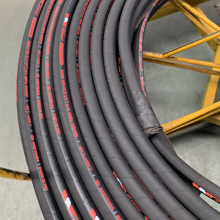 EN856 4SH Wire spiraled Rubber Hydraulic Hose hebei manufacture directly