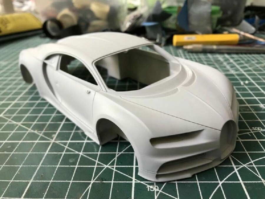 1/24 Bugatti Chiron AM02-0002 all painted car body pictures（7）