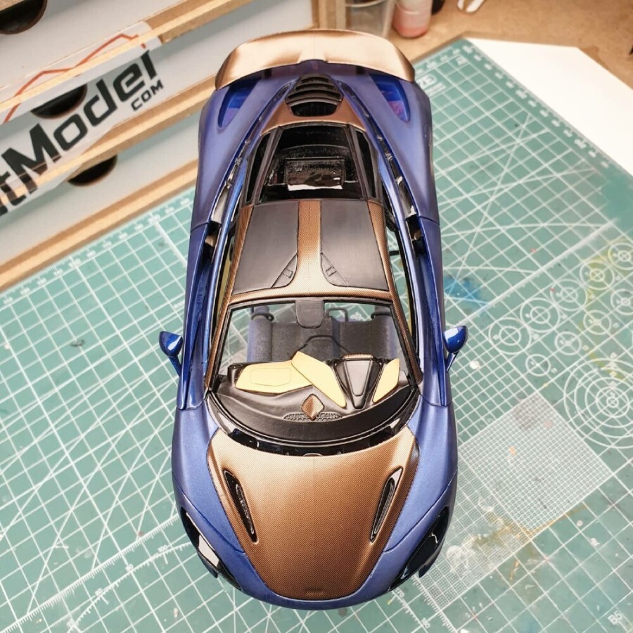1/24 Mclaren 720S AM02-0014 all painted car body pictures（2）