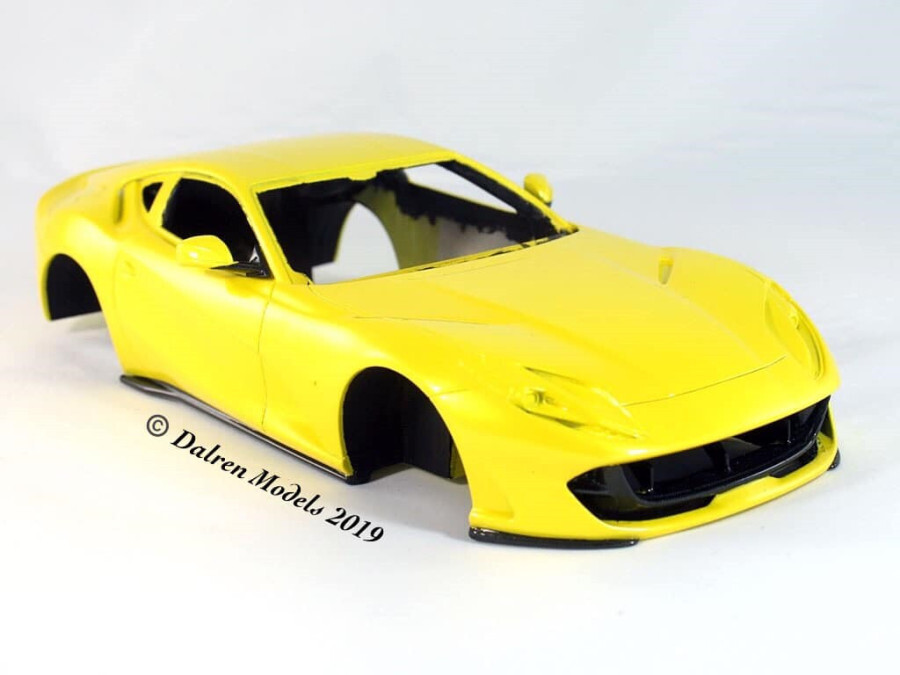 1/24 Ferrari 812 Superfast all painted car body pictures by Dalren Models（1）
