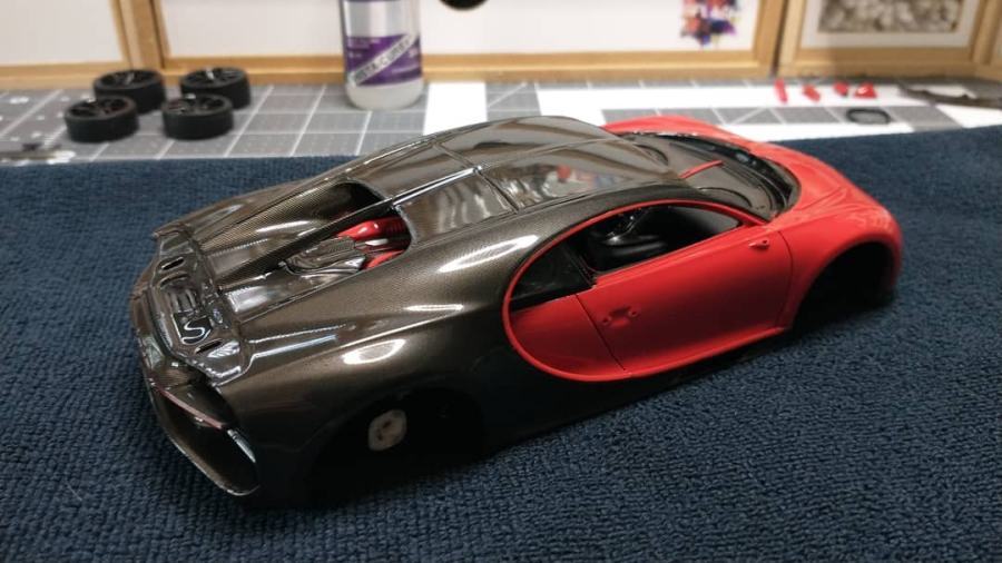1/24 Bugatti Chiron Sports finish building model  pictures（3）