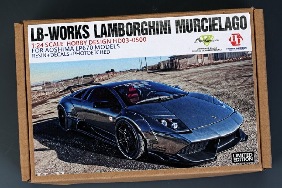 1/24 LB-Works Lamborghini Murcielago For Aoshima LP670 Models (Resin+PE+Decals+Metal Logo+) HD03-0500