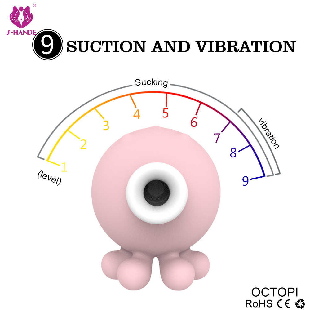 Newest Powerful 9 Vibration Suck Head Nipple Clitoris Stimulator Vibrator Clit Stimulation Clitoris Sucker 