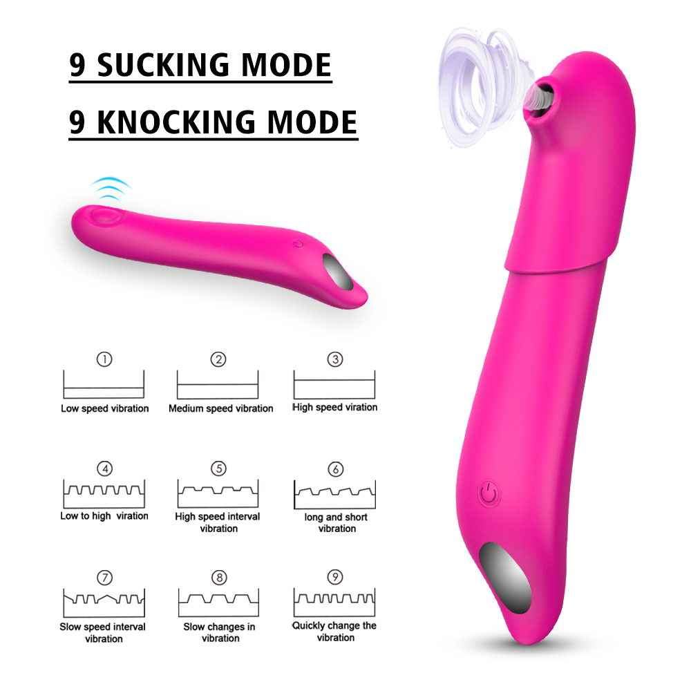 rubber nipple penis clitoris sucker vibrator, sucking vibrator 9 speeds