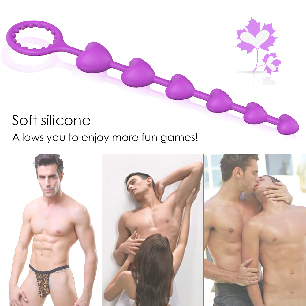 Anal Beads Clitoris Stimulated Prostate Massage anal beads silicone for Woman Man anal butt plug