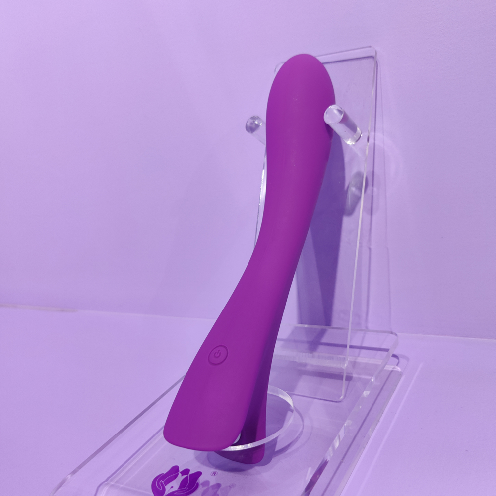 personal handheld rechargeable rubber erotic massage tools Long thin dildo vibrator Sexhande-023