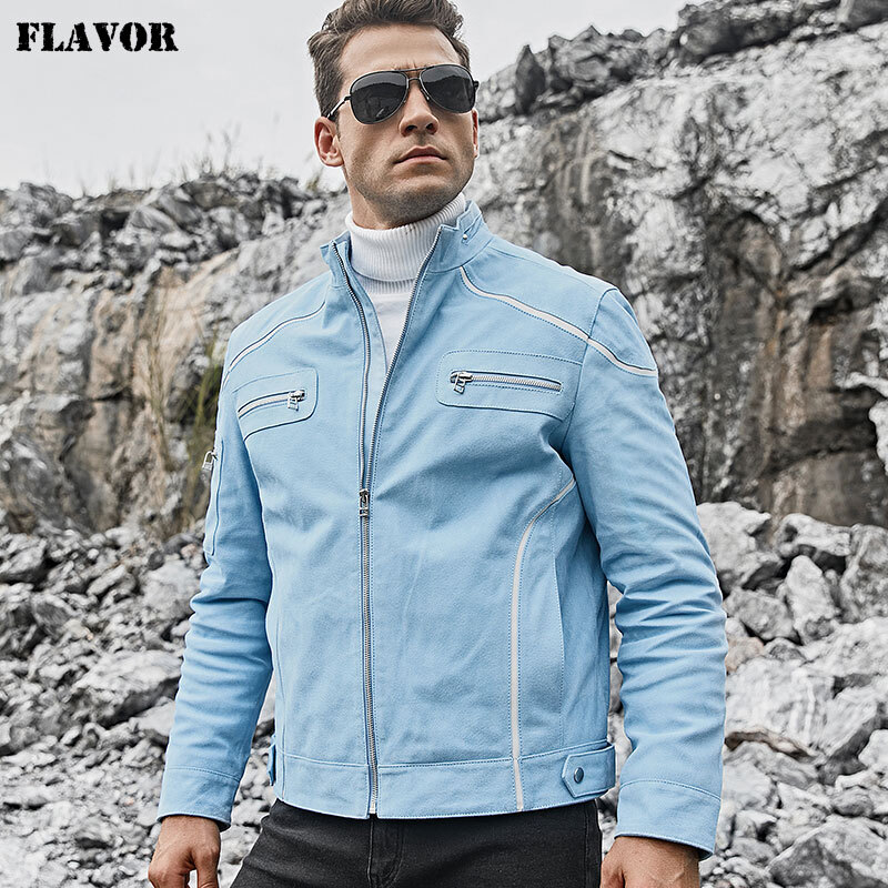 FLAVOR New Men's Leather Jacket
