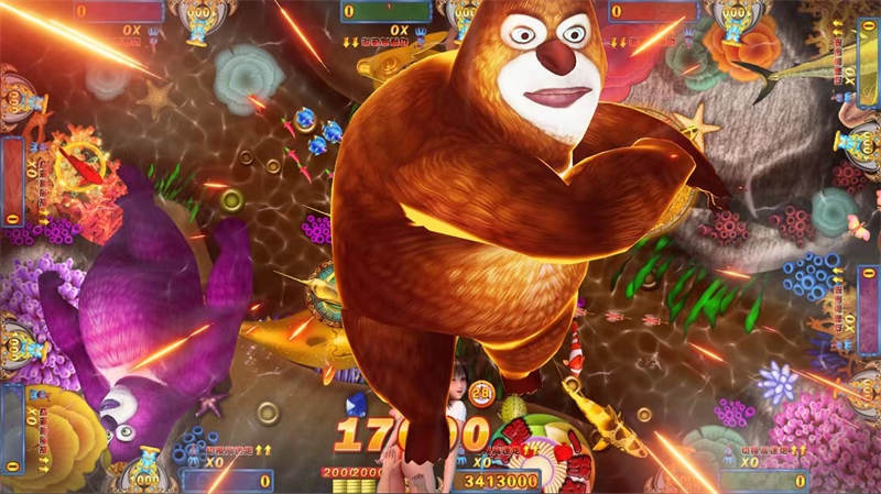 Amusing Fish Table Arcade Shooting Game Bear Dominates the World Amusing Fish Table Arcade Shooting Game Bear Dominates the World fish table arcade shooting game