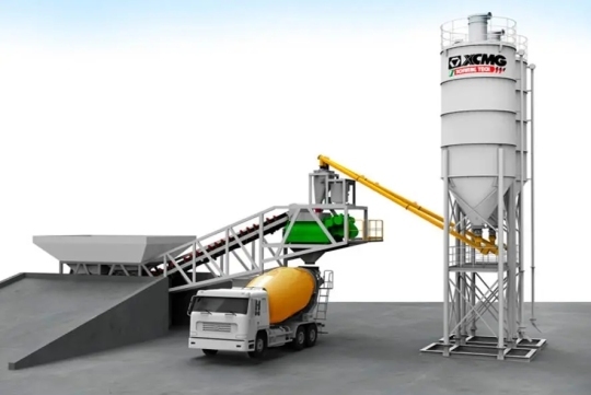 XCMG HZS40KY 40m3 Small Mobile Concrete Mixing Plant