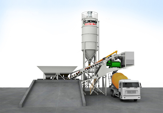 XCMG HZS60KY 60m3 Small Mobile Concrete Mixing Plant