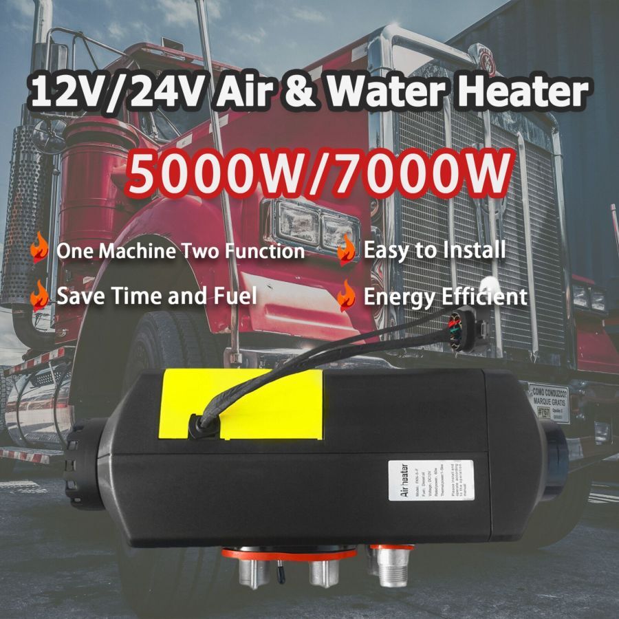 5KW 7KW 12V 24V water heater & air heater integrated machine