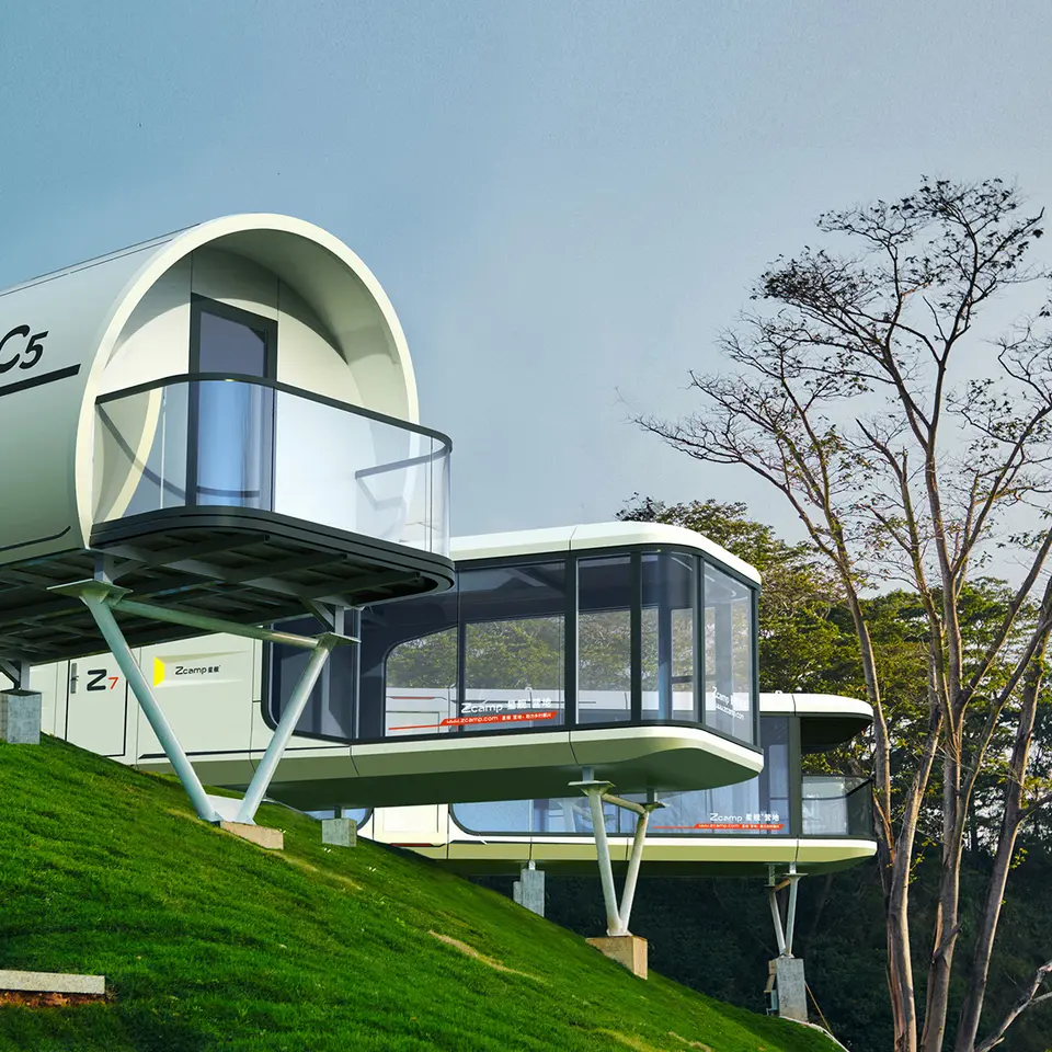Luxury Wind Resistant Prefab Home Camping Resort Hotel Tourism Villas Modern Prefab House 