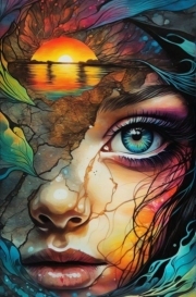 Sunature Diamond Painting Art Full Square Round Drills Sunset Beauty Building Diamond Painting Kits