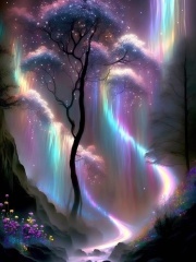 Sunature Fairy Full Dust Drills Diamond Painting Art Full Square Round Drills Aurora Polar Light Tree Diamond Painting Kits Sunshine Drills