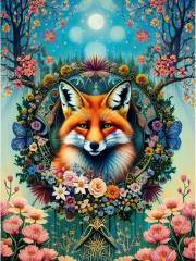 Sunature Diamond Painting Art FullSquare Round Drills Wolf Flower Landscape Diamond Painting Kits