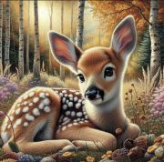 Sunature Diamond Painting Art Full Square Round Drills Deer Diamond Painting Kit