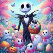 Sunature AB Diamond Painting Art Full Square Round Drills Easter Jack Diamond Painting Kits (5-10 AB Colors)