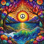 Sunature AB Diamond Painting Art Full Square Round Drills Tree Diamond Painting Kits (5-10 AB Colors)