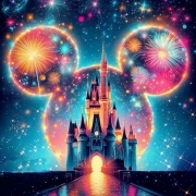 Sunature AB Diamond Painting Art Full Square Round Drills Castle Diamond Painting Kits (5-10 AB Colors)