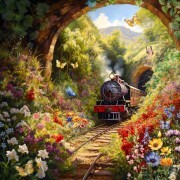 Sunature Diamond Painting Art Full Square Round Drills Beautiful Place Diamond Painting Kit