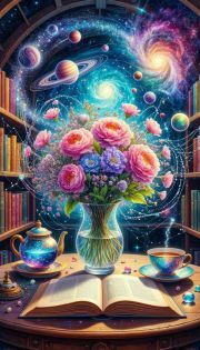 Sunature AB Diamond Painting Art Full Square Round Drills Flower Book Diamond Painting Kits (5-10 AB Colors)
