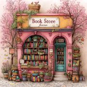 Sunature Diamond Painting Art Full Square Round Drills Book Store Diamond Painting Kit