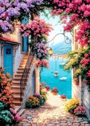 Sunature Diamond Painting Art Full Square Round Drills Landscape Diamond Painting Kit