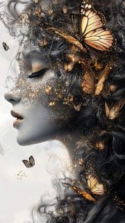 Sunature Diamond Painting Art Full Square Round Drills Beauty Butterfly Diamond Painting Kit