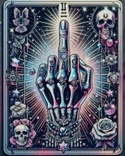 Sunature Diamond Painting Art Full Square Round Drills Diamond Skeleton Finger Painting Kits