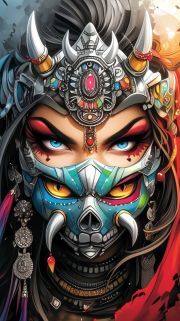 Sunature Diamond Painting Art Full Square Round Drills Horror Girl Diamond Painting Kit