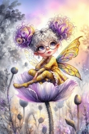 Sunature Diamond Painting Art Full Square Round Drills Fairy Girl Diamond Painting Kits