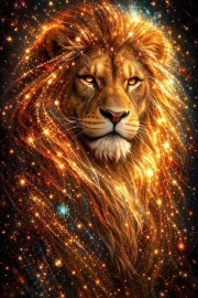 Sunature 5D Full AB Square Round Drills Lion Diamond Painting (5-10 AB Colors)