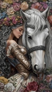 Sunature Diamond Painting Art Full Square Round Drills Beauty Horse Diamond Painting Kit