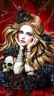 Sunature Diamond Painting Art Full Square Round Drills Horror Beauty Rose Diamond Painting Kit