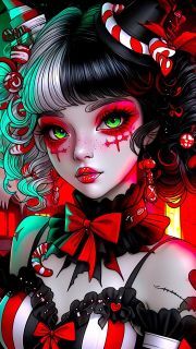 Sunature Diamond Painting Art Full Square Round Drills Horror Girl Diamond Painting Kit