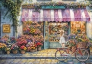Sunature Diamond Painting Art Full Square Round Drills Girl Flowers Store Diamond Painting Kit