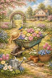 Sunature Diamond Painting Art Full Square Round Drills Farm Garden Diamond Painting Kits