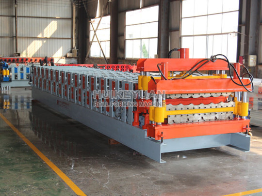 Double Layer Metal roofing sheet Glazed Tile roll forming machine