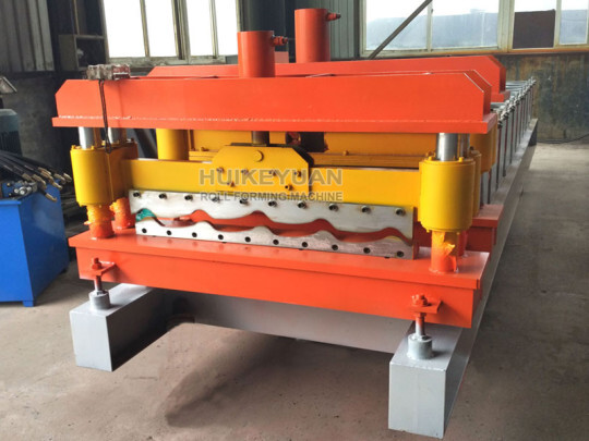 HKY 1100 Galvanized Glazed Tile Metal Panel Sheet Roll Forming Making Machine