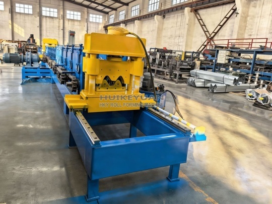 Automatic Highway W Beam Guardrail Roll Forming Machine Road Safety Crash Barrier Forming Production Line