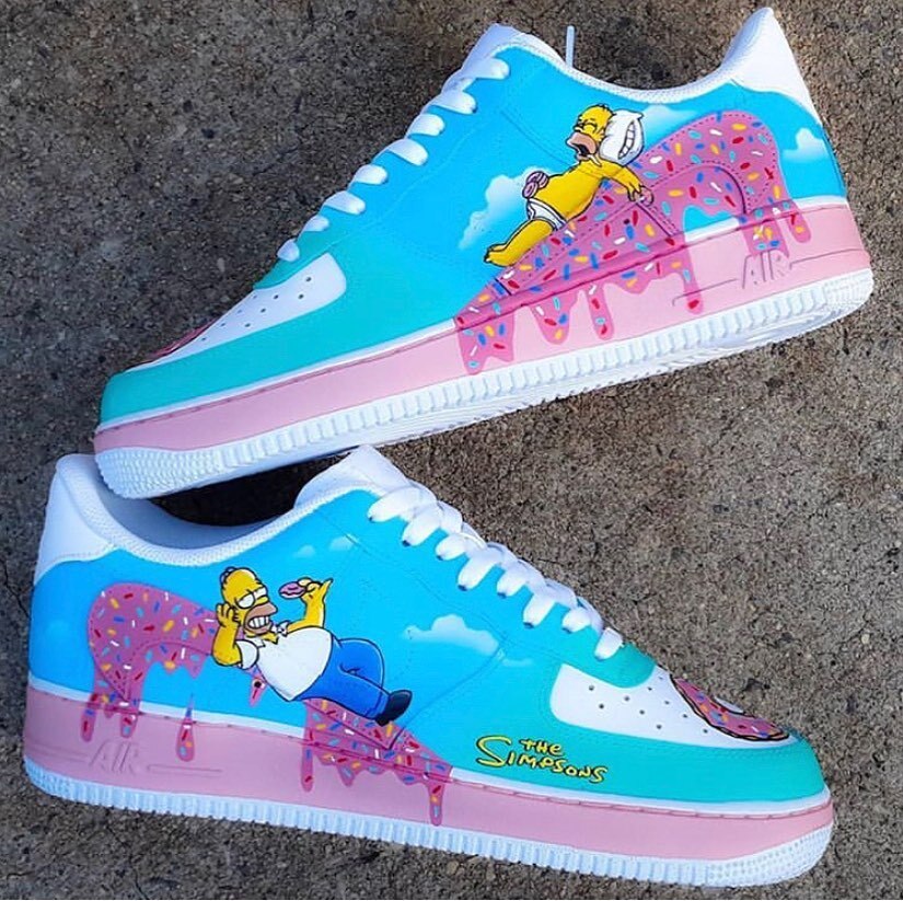 simpsons custom shoes